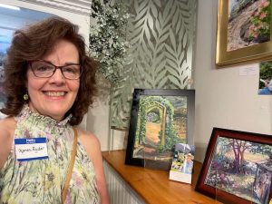 Me posing with my arbor painting.